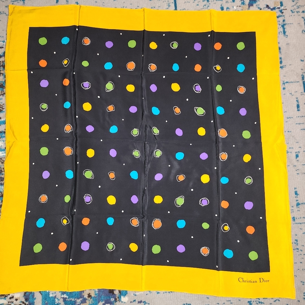 Christian Dior #6 Vintage Silk Scarf